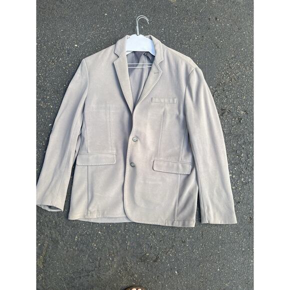 Men's Saks Fifth Avenue Red Label Soft Cotton Neutral Sports Coat Blazer XXL - Picture 1 of 1